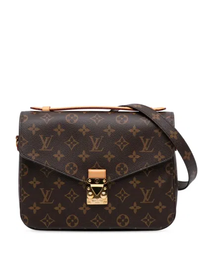 Pre-owned Louis Vuitton 2017 Monogram Pochette Metis Satchel
