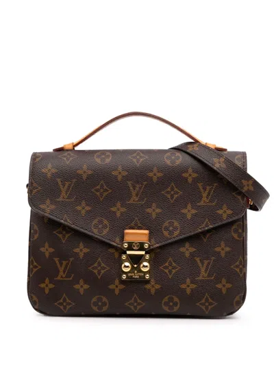 Pre-owned Louis Vuitton 2017 Monogram Pochette Metis Satchel