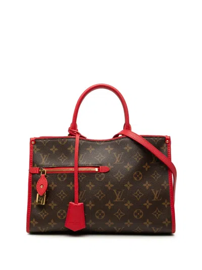 Pre-owned Louis Vuitton 2017 Monogram Popincourt Pm Satchel In Brown