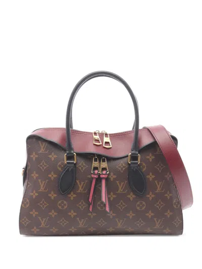 Pre-owned Louis Vuitton 2017 Monogram Tuileries Satchel In Brown
