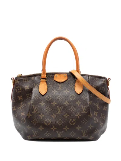 Pre-owned Louis Vuitton 2017 Monogram Turenne Pm Satchel In Brown