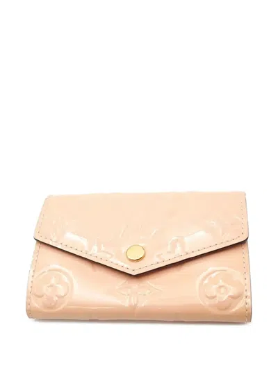 Pre-owned Louis Vuitton 2017 Monogram Vernis Multicles 6 Key Holder In Pink