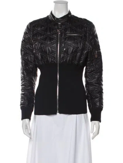 Pre-owned Louis Vuitton 2017 Nylon Bomber Jacket In Black