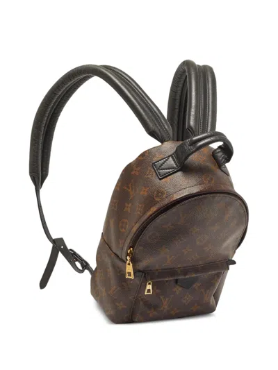 Pre-owned Louis Vuitton 2017 Palm Springs Monogram Backpack In Brown
