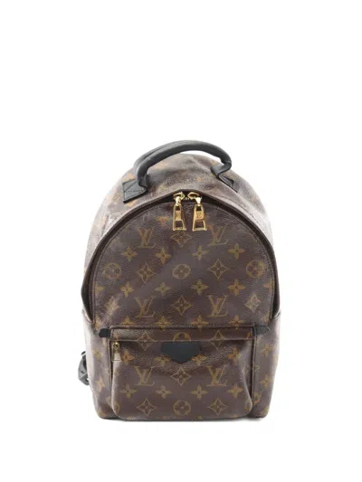 Pre-owned Louis Vuitton 2017 Palm Springs Pm Backpack In Brown