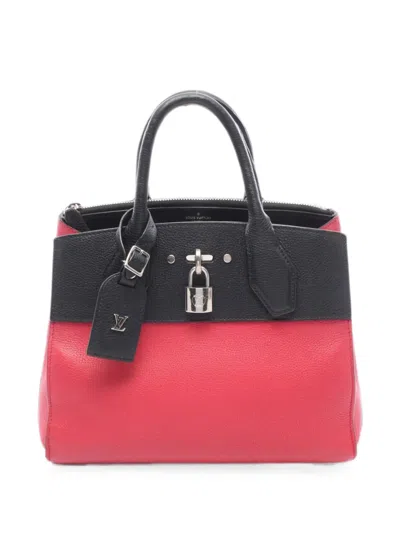 Pre-owned Louis Vuitton 2017 Pm City Steamer Tote Bag In Pink
