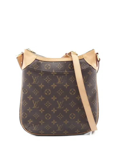 Pre-owned Louis Vuitton 2017 Pm Odeon Shoulder Bag In Brown
