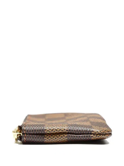 Pre-owned Louis Vuitton 2017 Pochette Cles Coin Purse In Brown