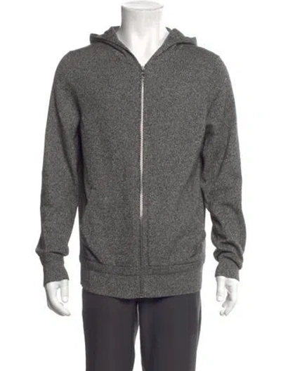 Pre-owned Louis Vuitton 2017 Signature Logo Cardigan In Gray
