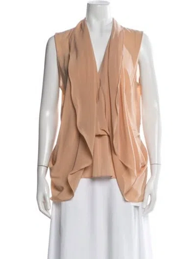Pre-owned Louis Vuitton 2017 Silk Blouse In Pink