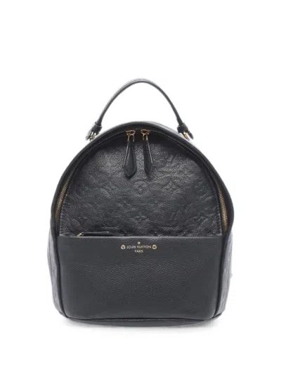 Pre-owned Louis Vuitton 2017 Sorbonne Monogram Empreinte Backpack In Black