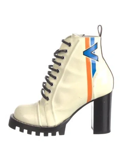 Pre-owned Louis Vuitton 2017 Star Trail Combat Boots In Neutral
