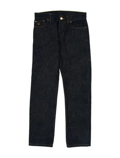 Pre-owned Louis Vuitton 2017 Straight-leg Jeans In Black