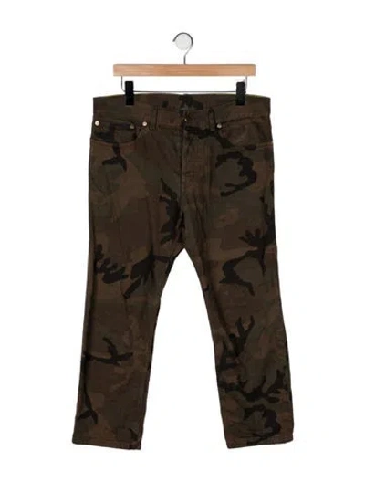 Pre-owned Louis Vuitton 2017 Straight-leg Jeans In Green