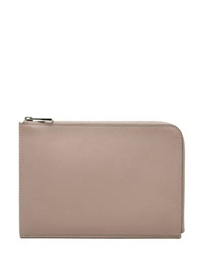 Pre-owned Louis Vuitton 2017 Taurillon Pochette Jour Pm Clutch Bag In Pink