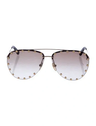 Pre-owned Louis Vuitton 2017 The Party Sunglasses In Gold/metallic