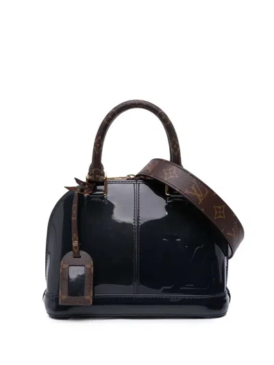 Pre-owned Louis Vuitton 2017 Vernis Miroir Alma Bb Satchel