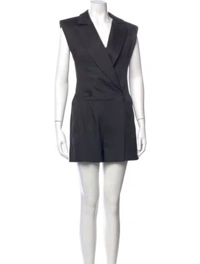 Pre-owned Louis Vuitton 2017 Wool Romper In Black