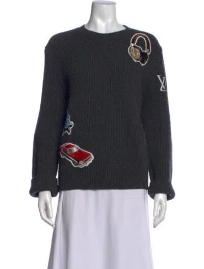 Pre-owned Louis Vuitton 2017 Wool Sweater In Grey