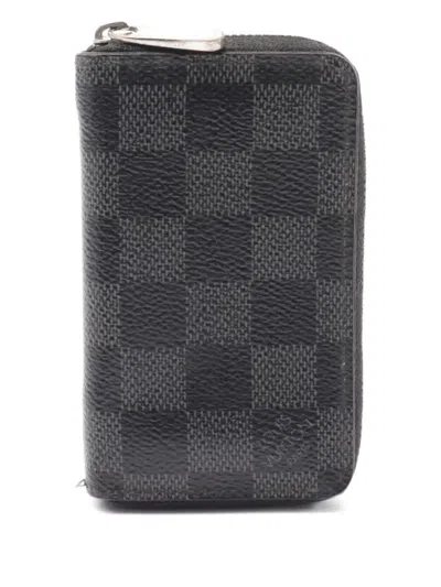 Pre-owned Louis Vuitton 2017 Zippy Coin Wallet In Black