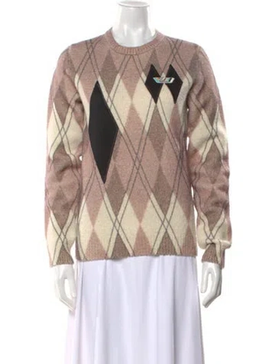 Pre-owned Louis Vuitton 2018 Argyle Sweater In Neutral