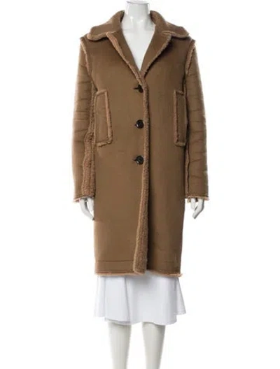 Pre-owned Louis Vuitton 2018 Camel Hair Coat In Brown