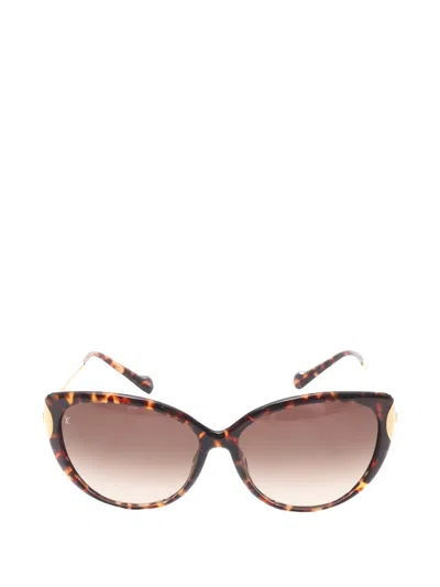 Pre-owned Louis Vuitton 2018 Cat-eye Sunglasses In Brown