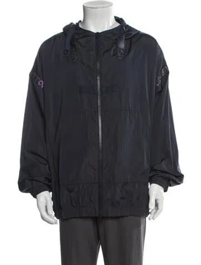 Pre-owned Louis Vuitton 2018 Chain-link Accent Windbreaker In Blue