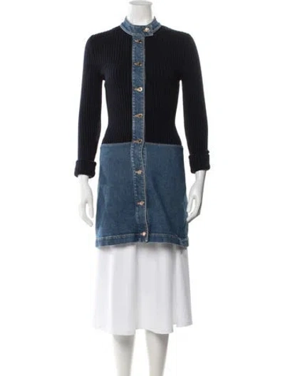 Pre-owned Louis Vuitton 2018 Coat In Blue