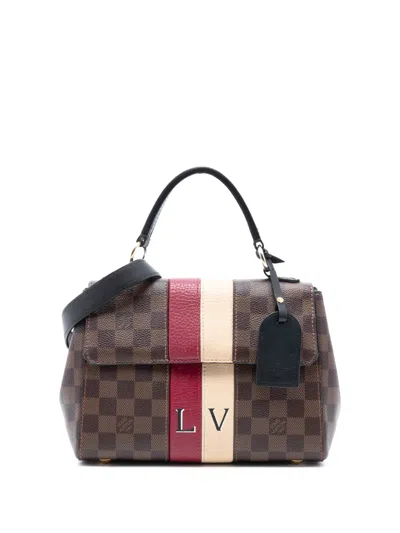 Pre-owned Louis Vuitton 2018 Damier Ebene Bond Street Satchel In Brown