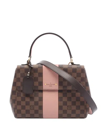 Pre-owned Louis Vuitton 2018 Damier Ebene Bond Street Satchel In Brown