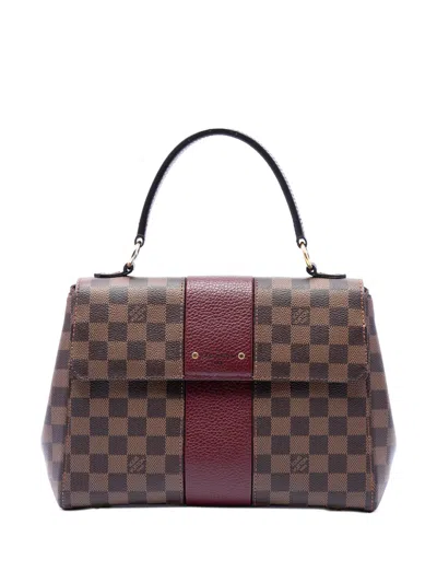 Pre-owned Louis Vuitton 2018 Damier Ebene Bond Street Satchel In Brown