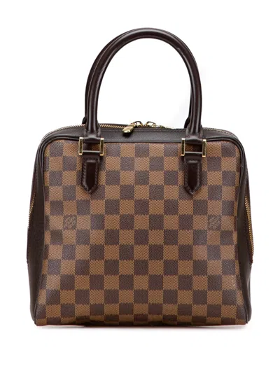Pre-owned Louis Vuitton 2018 Damier Ebene Brera Handbag In Brown
