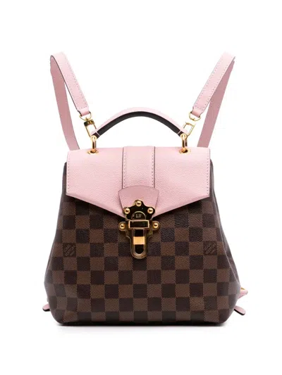Pre-owned Louis Vuitton 2018 Damier Ebene Clapton Backpack