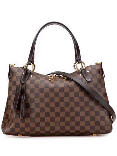 Pre-owned Louis Vuitton 2018 Damier Ebene Lymington Satchel In Brown
