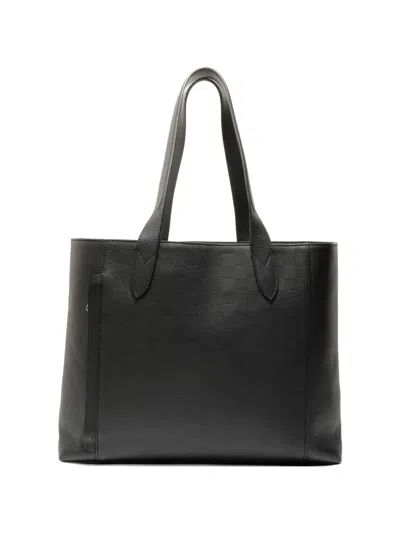 Pre-owned Louis Vuitton 2018 Damier Infini Cabas Voyage Tote Bag In Black