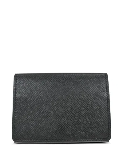 Pre-owned Louis Vuitton 2018 Envelope-design Card Holder In Black