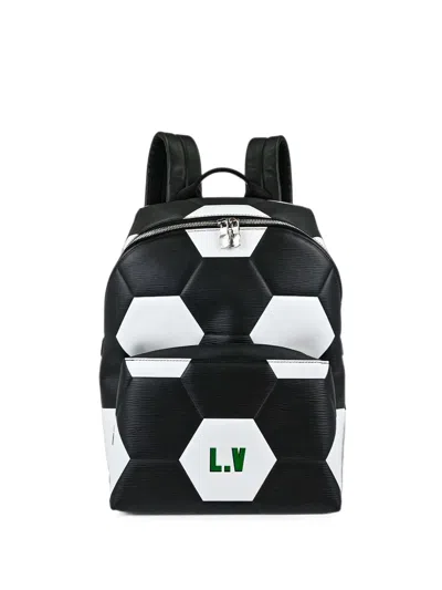 Pre-owned Louis Vuitton 2018 Epi Apollo Backpack In Black