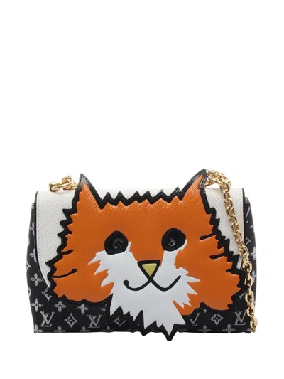 Pre-owned Louis Vuitton 2018 Epi Catogram Pochette Shoulder Bag In Black