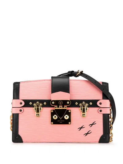 Pre-owned Louis Vuitton 2018 Epi Petit Malle Soft Mm Crossbody Bag In Black