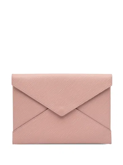 Pre-owned Louis Vuitton 2018 Epi Pochette Kirigami Set Clutch Bag In Pink