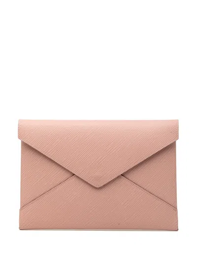 Pre-owned Louis Vuitton 2018 Epi Pochette Kirigami Set Clutch Bag In Pink