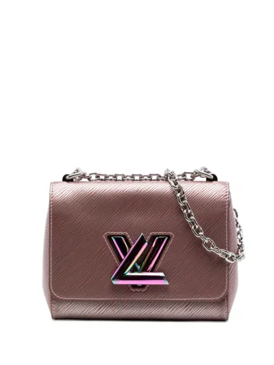 Pre-owned Louis Vuitton 2018 Epi Scarabeo Twist Pm Crossbody Bag In Pink
