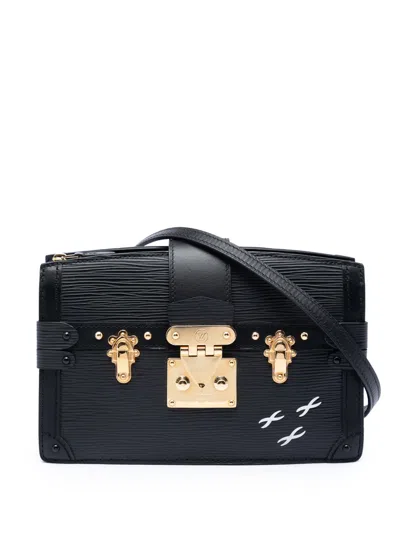 Pre-owned Louis Vuitton 2018 Epi Trunk Clutch Crossbody Bag In Black