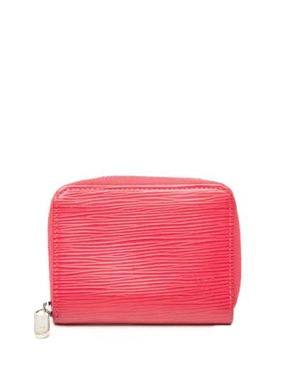 Pre-owned Louis Vuitton 2018 Epi Zippy Purse Coin Pouch In Pink