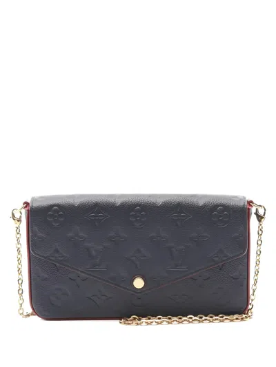 Pre-owned Louis Vuitton 2018 Félicie Cross Body Bag In Blue