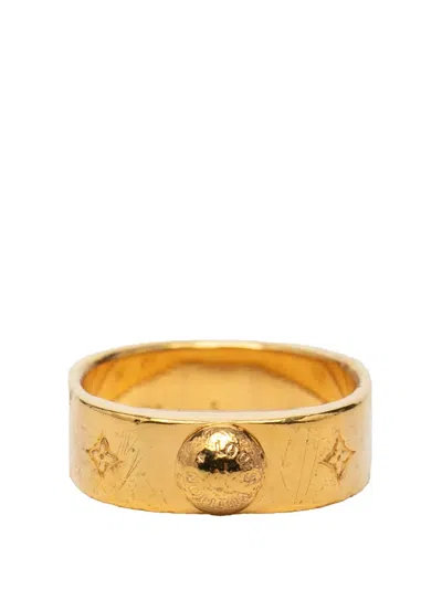Pre-owned Louis Vuitton 2018 Gold Plated Monogram Ring Costume Ring