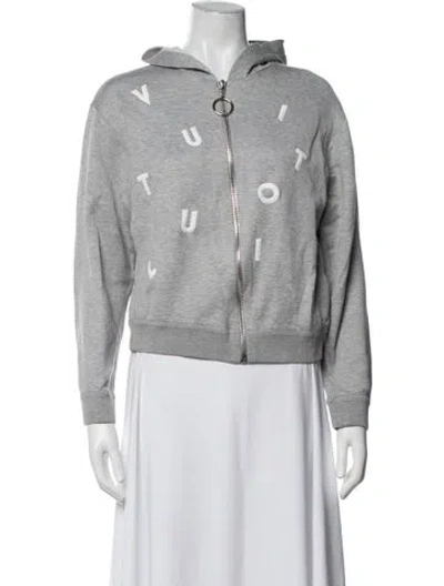 Pre-owned Louis Vuitton 2018 Graphic Print Jacket In Grey