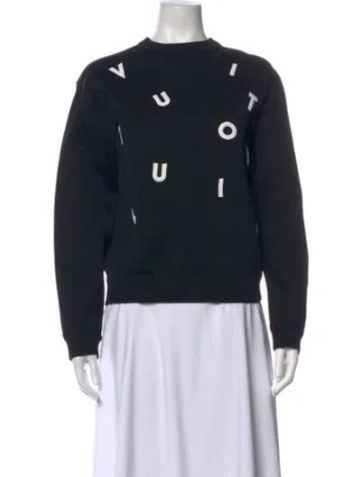 Pre-owned Louis Vuitton 2018 Graphic Print Sweatshirt W/ Tags In Black
