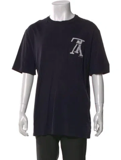 Pre-owned Louis Vuitton 2018 Graphic Print T-shirt In Black